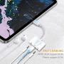 USB C 3.5mm Headphone Jack Adapter, Dual Earphone Digital Smart DAC Audio and Type C Charger Cable Connector Compatible for iPad Pro, Pixel 3/3 XL/2/2 XL, HTC, Essential Phone, Huawei P20 and More