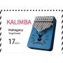 Kalimba Thumb Piano 17 Keys, Portable Mbira Finger Piano Gifts for Kids and Adults Beginners, with Study Instruction and Carry Bag, Easy to Learn Portable Musical Instrument, Wood Finger Piano Blue