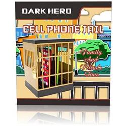 Sturdy Cell Block Cell Phone Jail with Lock and Keys,Smartphone Stand Holders Classroom Home Table Office Storage Gadget -Family Time, Party Fun Novelty Gift Idea