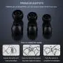 Vogek Earbuds, Tangle-Free Flat Cord Ergonomic in-Ear Headphones with Dynamic Crystal Clear Sound, Earphones with 3.5mm Jack, S/M/L Eartips Compatible with Samsung, Android Phone and More-Black