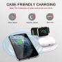 Wonsidary Wireless Charger,10 W Fast Wireless Charging Station 3 in 1 for Apple Watch, Airpods Pro, Airpods with Wireless Charging Case, iPhone 11/11 Pro/11 Pro Max/XR/XS/Xs Max/X/8 Plus/8