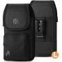 Military Grade Premium Case w/Storage Pocket, Compatible w/iPhone Xs Max XR iPhone 8 Plus,7 Plus,6s Plus, OnePlus 6T Rugged Canvas Pouch Holster Carrying Bag Fits Phone with Thick CASE (Large)