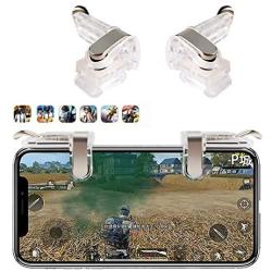 ZHUOTOP Phone Game Trigger Mobile Game Joystick Mobile Game Button Aim Key Controller 1pair Transparent