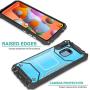 CasemartUSA Phone Case for [Samsung Galaxy A11], [Alloy Series][Blue] Aluminum Metal Plate Military Grade Shockproof Protective Cover for Samsung Galaxy A11 (Verizon, AT&T, Metro, T-Mobile)