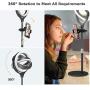 Selfie Ring Light with Stand Tripod & Cell Phone Holder for Live Stream/Makeup- Evershop 8" Mini Led Camera Ringlight for YouTube/TikTok Video/Photography Compatible with iPhone Xs Max XR Android
