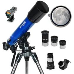 Meade Instruments – Infinity 90mm Aperture, Portable Refracting Astronomy Telescope for Beginners – Multiple Eyepieces & Accessories Included – Fun Space Activities for Kids & Adults – See the Moon