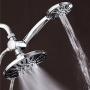 AquaDance 7" Premium High Pressure 3-Way Rainfall Combo for The Best of Both Worlds-Enjoy Luxurious Rain Showerhead and 6-Setting Hand Held Shower Separately or Together - Chrome Finish - 3328