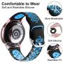 Lerobo Compatible for Samsung Galaxy Active 2 Watch Bands 44mm 40mm,Active Watch Bands, Galaxy Watch bands 42mm, 20mm Soft Silicone Sports Wristband Replacement Straps for Women Men Black Blue,Large Lerobo Compatible for Samsung Galaxy Active 2 Watch Bands 44mm 40mm,Active Watch Bands, Galaxy Watch bands 42mm, 20mm Soft Silicone Sports Wristband Replacement Straps for Women Men Black Blue,Large