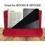 Cellorizing Soft Pillow Lap Stand for iPads, Tablets, eReaders, Smartphones, Books, Magazines (Red)