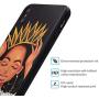 iPhone Xs Max Case African American Afro Girls Women Slim Fit Shockproof Bumper Cell Phone Accessories Thin Soft Black TPU Protective Apple iPhone Xs Max Cases (09)