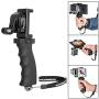 Fantaseal Ergonomic Action Camera Hand Grip Mount w/Smartphone Clip Compatible with GoPro Grip GoPro Holder for GoPro Hero 8 7 6 5/4/3/Session Garmin Virb XE Xiaomi Yi SJCAM Handle Grip Selfie Stick