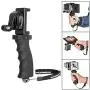 Fantaseal Ergonomic Action Camera Hand Grip Mount w/Smartphone Clip Compatible with GoPro Grip GoPro Holder for GoPro Hero 8 7 6 5/4/3/Session Garmin Virb XE Xiaomi Yi SJCAM Handle Grip Selfie Stick