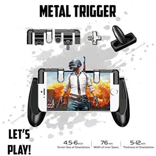 PUBG Fortnite Mobile Game Controller - | New Version | Sensitive Shoot and Aim Trigger Fire Buttons | L1R1 Joysticks Game Controller for PUBG/Fortnite of Survival Gaming Triggers for iOS and Android