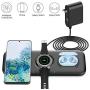 Yootech 3 in 1 Fast Wireless Charger, 22.5W Max Wireless Charging Pad with Adapter Compatible with Galaxy Watch 42mm/46mm/Active2/1,Gear S3/S2/Sport & Galaxy Buds,Galaxy S20/S10/S9/S8[Not for iWatch]