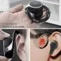 Small Bluetooth Headphones Behind The Head, Sports Wireless Headset with Built in Microphone and Crystal-Clear Sound, Fold-able and Carried in The Purse, and 12-Hour Battery Life, red
