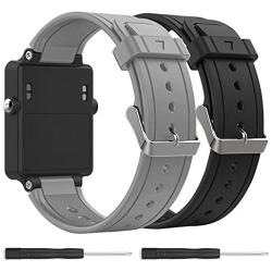 Bossblue Replacement Band for Garmin Vivoactive, Silicone Replacement Fitness Bands Wristbands with Metal Clasps for Garmin vivoactive GPS Smart Watch