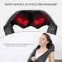 Naipo Shiatsu Back and Neck Massager with Heat Deep Kneading Massage for Neck, Back, Shoulder, Foot and Legs, Use at Home, Car, Office