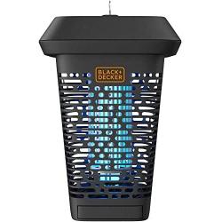 BLACK+DECKER Bug Zapper | Electric UV Insect Catcher & Killer for Flies, Mosquitoes, Gnats & Other Small to Large Flying Pests | 1 Acre Outdoor Coverage for Home, Deck, Garden, Patio, Camping & More