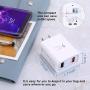 Wall Charger with USB Ports, Costyle 5 Pack 30W 2 Ports Fast Charge QC 3.0 & 5V 2.4A Adaptive Fast Charging Block Compatible for Samsung Galaxy S9 S8, iPhone Xs 8 7 Plus, Wireless Charger (White)