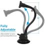Macally Magnetic Phone Car Mount, Windshield Phone Holder for Car with 12" Long Arm & Super Strong Magnet for All Smartphones, Cell Phones, iPhones, Samsung Galaxies, etc.