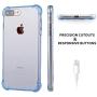 Matone for iPhone 7 Plus Case, for iPhone 8 Plus Case, Crystal Clear Shock Absorption Technology Bumper Soft TPU Cover Case for iPhone 7 Plus (2016)/iPhone 8 Plus (2017) - Clear Blue