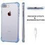 Matone for iPhone 7 Plus Case, for iPhone 8 Plus Case, Crystal Clear Shock Absorption Technology Bumper Soft TPU Cover Case for iPhone 7 Plus (2016)/iPhone 8 Plus (2017) - Clear Blue