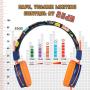 Baseman Kids Headphones with Microphone, Wired On-Ear Headsets with Safe Volume Limited 85 dB, Foldable and Adjustable Headphones with a 3.5mm Jack Cord for Children/School/Cellphone/Tablet Orange