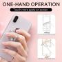 Cell Phone Finger Ring Stand with Sparkly Diamond, Nsiucion Heart Love Phone Ring Kickstand Holder [Washable] [Removable], 360°Rotation Zinc Alloy Ring Grip Stand for All Phones (Silver)