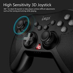 Joystick Controller PG-SW020 Game Wireless Pro Controller for Nintendo Switch Android System Device PC Device, Built-in Dual Motor Vibration, six-axis Body Function, 3D Interchangeable Function,Black