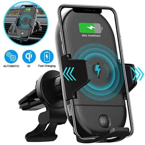 LETSCOM Wireless Car Charger,15W Qi Fast Charging Car Mount Charger Auto-Clamping Air Vent Phone Holder Compatible with iPhone 11/11Pro/11Pro Max/Xs Max/XS/XR/X/8/8+, Samsung S10/S10+/S9/S9+/S8/S8+ LETSCOM Wireless Car Charger,15W Qi Fast Charging Car Mount Charger Auto-Clamping Air Vent Phone Holder Compatible with iPhone 11/11Pro/11Pro Max/Xs Max/XS/XR/X/8/8+, Samsung S10/S10+/S9/S9+/S8/S8+