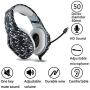 PS4 Gaming Headset with Microphone for PC New Xbox One PSP Gamer Headphones with Mic Noise Cancelling for Laptop, Mac, Smart Phones, Nintendo Switch, Surround Stereo Sound Volume Control(Camouflage)
