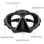 Anti-Fog Scuba Dive Mask,Anti-Leak Tempered Glass Snorkel Diving Mask for Snorkeling, Free Diving Tempered Glass Goggles, Food Grade Silicone and Strap Quick Adjusting Goggles for Women and Men