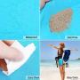 Sand Free Beach Blanket,210T Waterproof Nylon Extra Large Oversized 110X 120 for 7 Adults,Including 6 Corner Pockets + 4 Anchor Stakes,Quick Drying,Easy clean & Lightweight for Travel,Camping