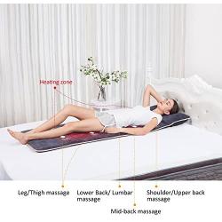 Massage Mat with 10 Vibrating Motors and 4 Therapy Heating pad Full Body Massager Cushion for Relieving Back Lumbar Leg Pain SL-363 Snailax