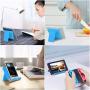 Listar Cell Phone Stand for Desk Foldable, Desk Phone Holder Stand for Office Kitchen Travel, Mobile Phone Stand for iPhone Stand Phone Dock Cradle Compatible with iPad Switch, All Smartphone (Blue)