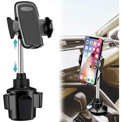 Lorima Car Phone Cup Holder, Adjustable Phone Holder Phone Mount for iPhone 11 Pro/XR/XS Max/X/8/7 Plus/6s SE Samsung Galaxy