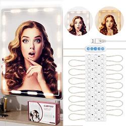 ILEBYGO LED Vanity Lights, Hollywood Style Vanity Mirror Lights kit,16.7ft 45 LED Vanity Strip Lights with 5 Brightness Level for Make up Vanity Table Set in Dressing Room (Mirror Not Include)