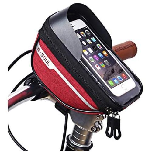 QLBF Bike Saddle Bicycle Seat Bag Water Resistant Bike Frame Bags, Bicycle Storage bags Bike Outdoor Seat Saddle Bag Waterproof Mobile Phone Bag Handlebar Bag Mountain Road Bike Riding Accessories