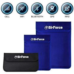 Faraday Bags Bundle, SiForce 5 Pack Bundle Signal Blocking Bag for Laptops, Tablets and Mobile Devices (LE Small, LE Medium, LE Large, LE X-Large, XX-Large)