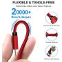 CLEEFUN USB C Cable Fast Charging, [6 Pack, 3/3/6/6/10/10 ft] Nylon Braided USB A to Type C Charger Cord Compatible with Samsung Galaxy S10e S20 S10 S9 S8 Plus, Note 10 9 8, Moto G8 G7 G6, LG G8 G7