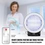 Mosquito Bug Zapper, Mosquito Killer UV Insect Killer Lamp Electronic Insect Killer for Indoor, Timing and Remote Control Mosquito Killer with Drawer for Mosquito Carcass