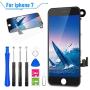 Compatible with iPhone 7 Screen Replacement Black 4.7 Inch Full Assembly LCD Display Digitizer with Front Camera, Ear Speaker, Proximity Sensor and Repair Tool Kit (A1660, A1778, A1779)