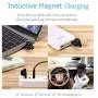 Mini Wireless Earbud Single Ear Bluetooth Earpiece Invisible in-Ear Business Bluetooth Headphone Headset with Mic 6-Hour Playtime Magnetic USB Charging Dock Sweatproof Sport Earphone (Black)