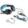 AFUNTA G9000 Stereo Gaming Headset Compatible Mac, PS4, PC, Controller, Laptop, Noise Cancelling Over Ear Headphones with Mic, LED Light, Bass Surround, Soft Memory Earmuffs -Blue