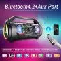 Bluetooth Speakers, 30W Portable Bluetooth Boombox with Subwoofer, FM Radio, RGB Colorful Lights, EQ, Stereo Sound, Booming Bass, 10H Playtime Wireless Outdoor Speaker for Home, Party, Camping, Travel Bluetooth Speakers, 30W Portable Bluetooth Boombox with Subwoofer, FM Radio, RGB Colorful Lights, EQ, Stereo Sound, Booming Bass, 10H Playtime Wireless Outdoor Speaker for Home, Party, Camping, Travel
