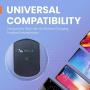 Emerge Black Helix Wireless Charger with 5ft Micro USB Cable
