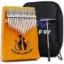 Thumb Piano Kalimba 17 Key with Study Instruction And Tune Hammer Portable Musical Instruments Gifts for Adult Kids And Beginners (Double cat)