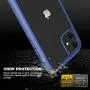 Diaclara Clear Designed for iPhone 11 Case, Full Body Rugged Case with Built-in Touch Sensitive Anti-Scratch Screen Protector, Soft TPU Bumper Case Cover for iPhone 11 6.1" (Blue and Clear)