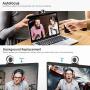 Webcam Streaming 1080P Full HD with Dual Microphone and Ring Light, Aoboco USB Pro Web Camera Stream for Mac Windows Laptop Twitch Xbox One Skype YouTube OBS Xsplit