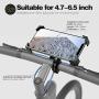 Bicycle & Motorcycle Phone Mount, Aluminum Alloy Bike Phone Holder with 360° Rotation for iPhone 11 Pro Max X XR Xs 7s 8 Plus, Samsung S20 S7/S6/Note10/9/8/4 GPS